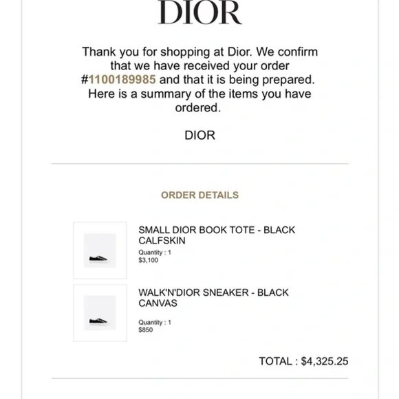 DIOR WALK'N'DIOR SNEAKERS BLACK COTTON CANVAS - Picture 8 of 8